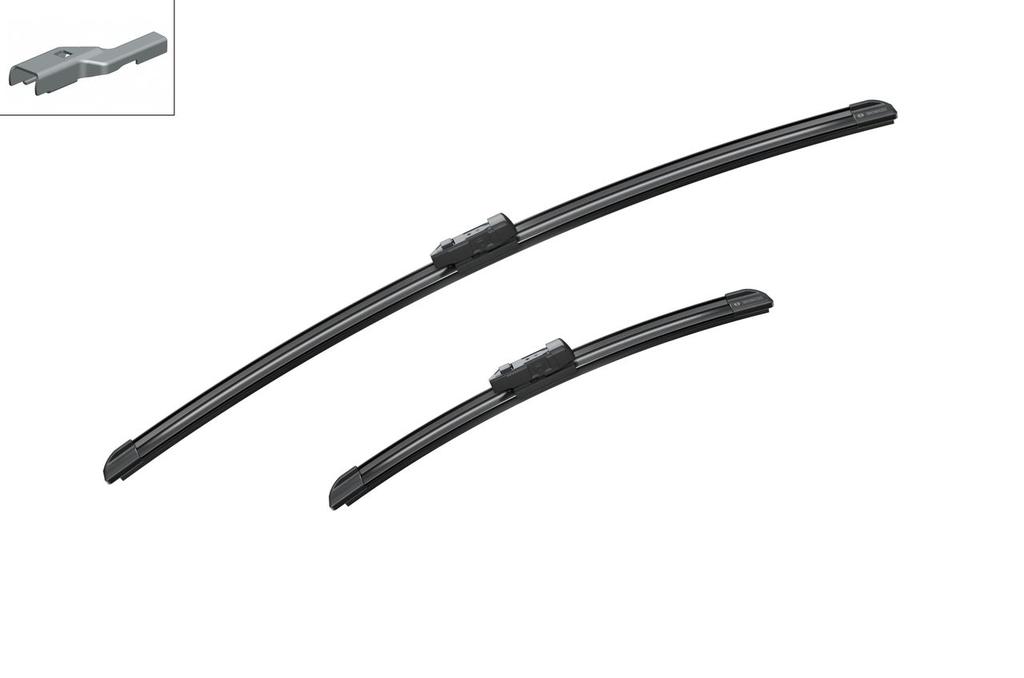 WIPER BLADE [FRONT KIT] BOSCH AEROTWIN [600MM 24 INCH + 340MM 14 INCH - FLAT WIPER BLADE]