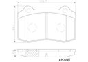 BRAKE PADS REAR BREMBO CERAMIC VOLVO JAGUAR PSA