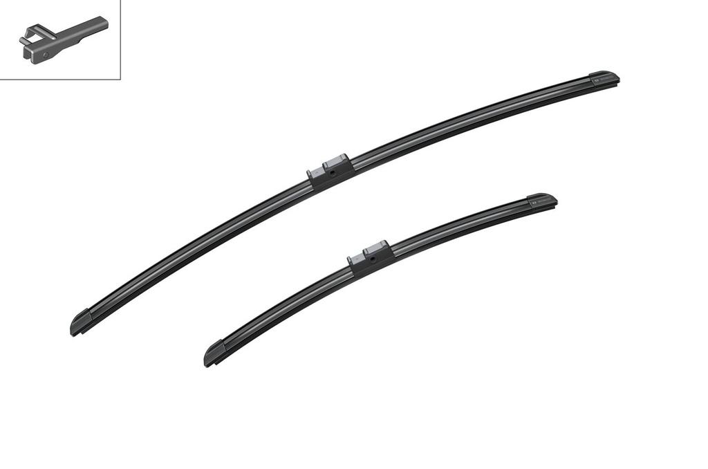 WIPER BLADE [FRONT KIT] BOSCH AEROTWIN [650MM 26 INCH + 425MM 17 INCH - FLAT WIPER BLADE]
