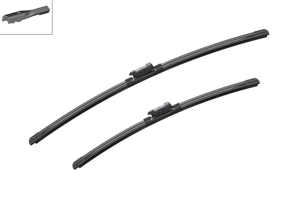 WIPER BLADE [FRONT KIT] BOSCH AEROTWIN [600MM 24 INCH + 475MM 19 INCH - FLAT WIPER BLADE]