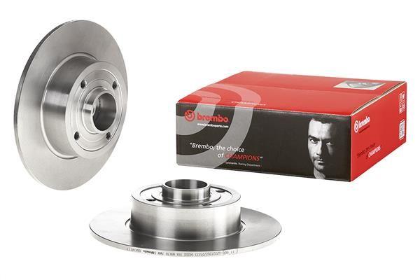 BRAKE DISC REAR 240MM BREMBO RENAULT (WITH HUB)
