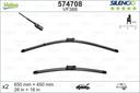 WIPER BLADE [FRONT KIT] VALEO SILENCIO [600MM 24 INCH + 400MM 16 INCH - WITH SPOILER FLAT WIPER BLADE]