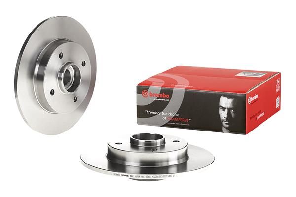 REAR DISC 249MM W/HUB BREMBO PSA