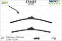 WIPER BLADE [FRONT KIT] VALEO SILENCIO [700MM 28 INCH + 530MM 21 INCH - WITH SPOILER FLAT WIPER BLADE]