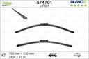 WIPER BLADE [FRONT KIT] VALEO SILENCIO [600MM 24 INCH + 450MM 18 INCH - WITH SPOILER FLAT WIPER BLADE]