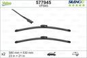 WIPER BLADE [FRONT KIT] VALEO SILENCIO [580MM 23 INCH + 530MM 21 INCH - WITH SPOILER FLAT WIPER BLADE]