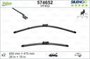 WIPER BLADE [FRONT KIT] VALEO SILENCIO [650MM 26 INCH + 450MM 18 INCH - WITH SPOILER FLAT WIPER BLADE]