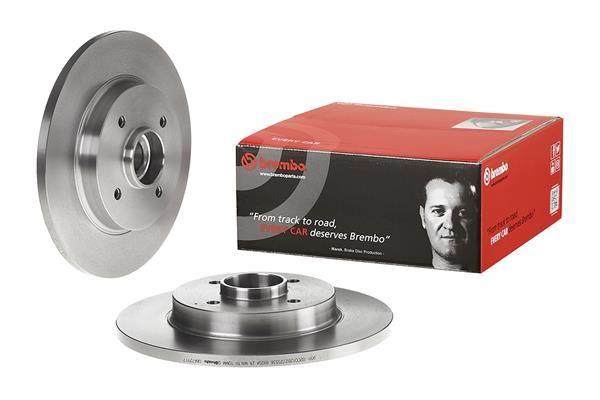 BRAKE DISC REAR 268MM BREMBO PSA