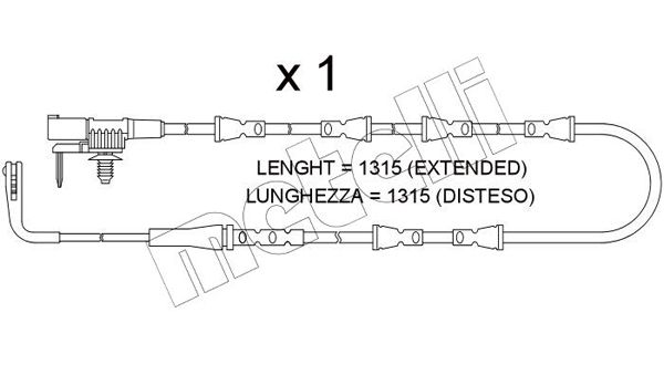 FRONT BRAKE SENSOR METELLI LAND ROVER