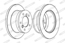REAR DISC 272MM FERODO VAG MERC