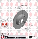 REAR DISC 272MM ZIMMERMANN VAG