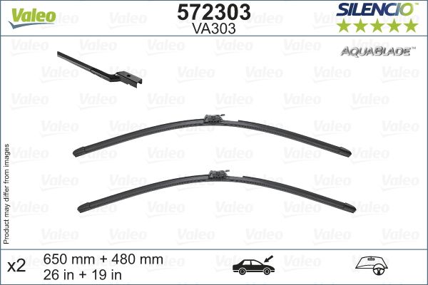 WIPER BLADE VALEO SILENCIO 400MM