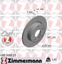 REAR DISC 276MM ZIMMERMANN MERC