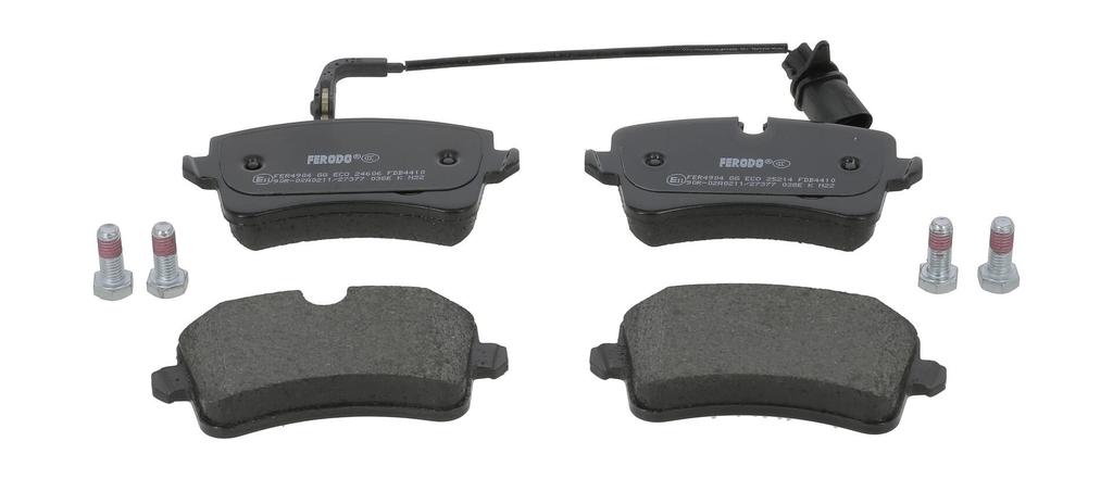 BRAKE PADS REAR WITH SENSOR FERODO VAG