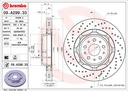 FRONT DISC 360MM CROSS DRILLED BREMBO MASER