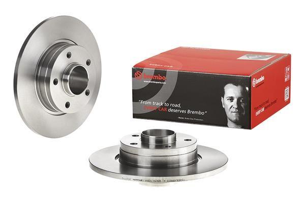 BRAKE DISC REAR 280MM BREMBO RENAULT (WITH HUB & BEARING)