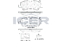 BRAKE PADS REAR ICER FORD