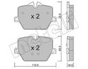 BRAKE PADS REAR METELLI BMW