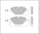 REAR PADS METELLI LAND ROVER