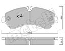 BRAKE PADS REAR METELLI MERC