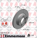 REAR DISC 292MM ZIMMERMANN PORSCHE