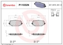 REAR PADS NAO TECH BREMBO CERAMIC FIAT