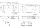 BRAKE PADS REAR BREMBO CERAMIC MERC
