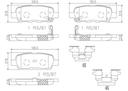 BRAKE PADS REAR BREMBO CERAMIC RENAULT