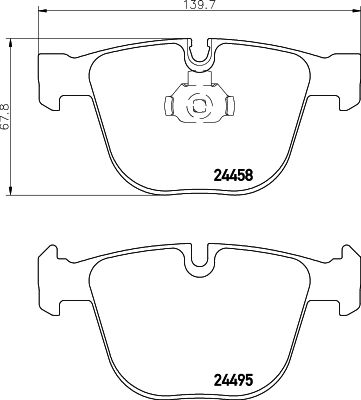 BRAKE PADS REAR PAGID BMW