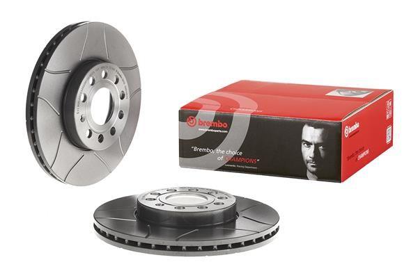 BRAKE DISC FRONT 288MM BREMBO VAG (SLOTTED)