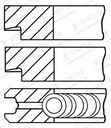 PISTON RING SET STD GOETZE ALFA