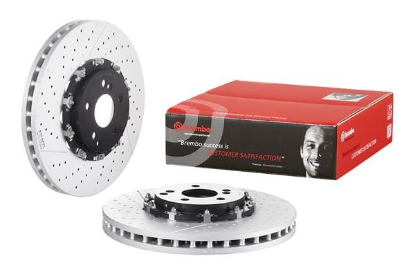 FRONT DISC 360MM CROSS DRILLED BREMBO MERC