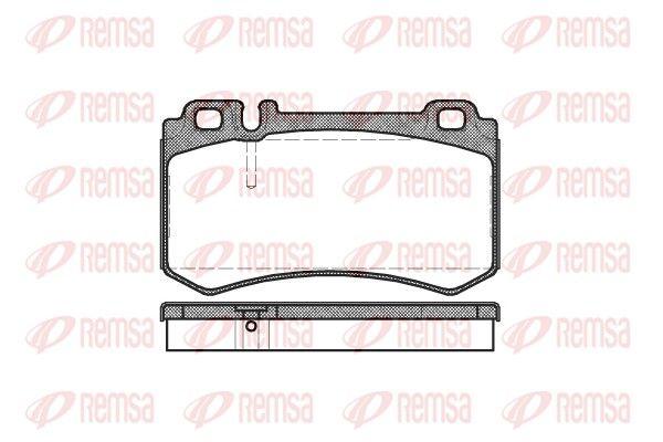 BRAKE PADS REAR REMSA MERC