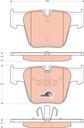 BRAKE PADS REAR TRW MERC