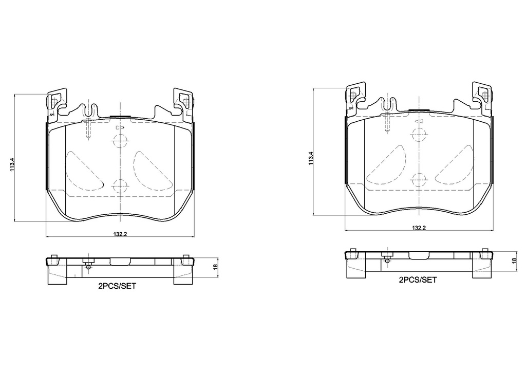 FRONT PADS BREMBO MERC