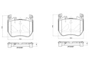 FRONT PADS BREMBO MERC