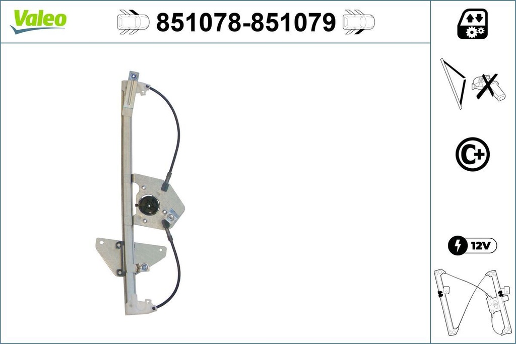 WINDOW REGULATOR LHF VALEO PSA
