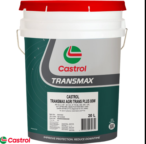 TRANS OIL 20L 80W TRANSMAX AGRI TRANS PLUS CASTROL