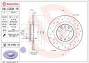 BRAKE DISC REAR 290MM BREMBO PSA (CROSS DRILLED)