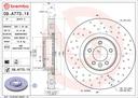 BRAKE DISC FRONT 380MM BREMBO LAND ROVER (CROSS DRILLED)