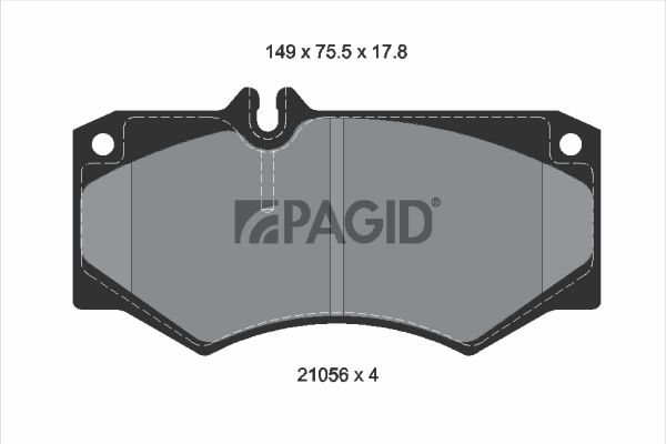 BRAKE PADS FRONT PAGID MERC