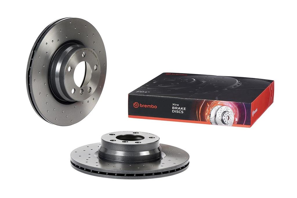 BRAKE DISC FRONT 330MM BREMBO BMW (CROSS DRILLED)