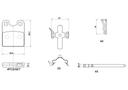 BRAKE PADS REAR BREMBO ALFA MASERATI