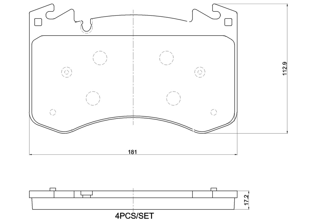 FRONT PADS BREMBO LAND ROVER