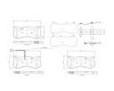 BRAKE PADS FRONT BREMBO CERAMIC MASERATI