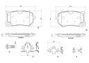 BRAKE PADS FRONT BREMBO CERAMIC VOLVO