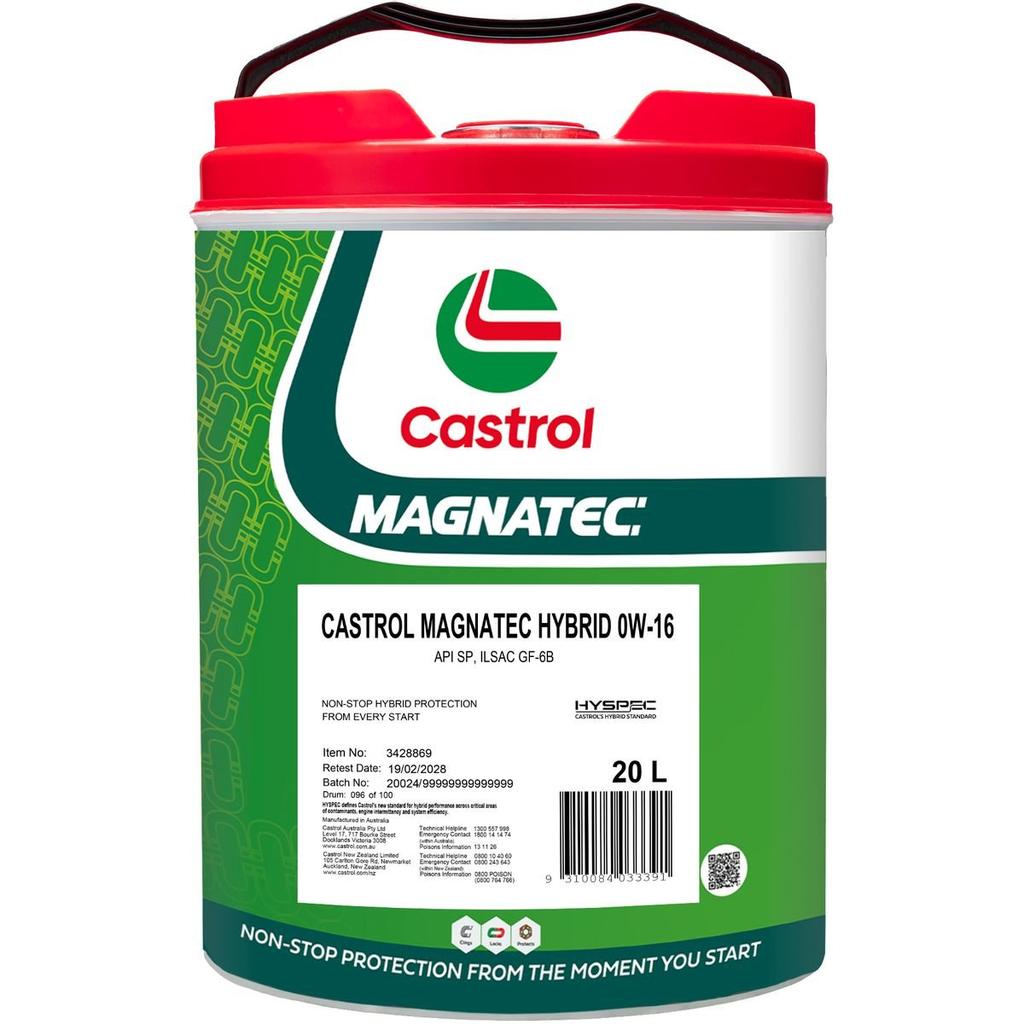ENGINE OIL 20L 0W16 MAGNATEC HYBRID CASTROL