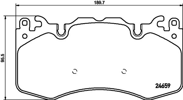 BRAKE PADS FRONT PAGID LAND ROVER