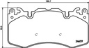 BRAKE PADS FRONT PAGID LAND ROVER