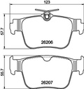 BRAKE PADS REAR PAGID VAG